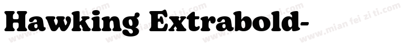 Hawking Extrabold字体转换